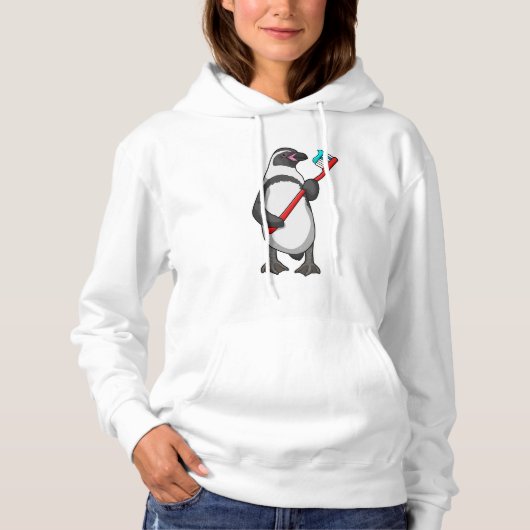 Pinguin-Zahnbürste Hoodie (Vorderseite)