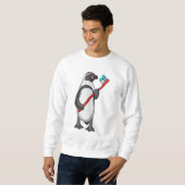 Pinguin-Zahnbürste Sweatshirt (Vorne ganz)