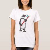 Pinguin-Zahnbürste T-Shirt (Vorderseite)