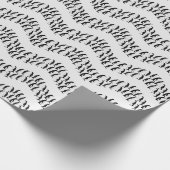 Pinguin Zickzack Geschenkpapier (Ecke)