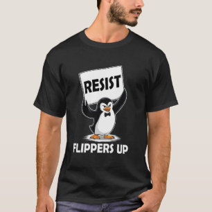 Pinguin-Zoll-Flossen hoch Ich stehe mit dem Pingu T-Shirt