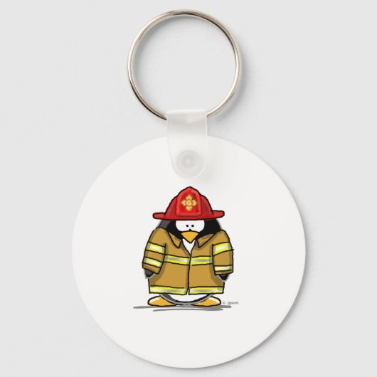 Pinguin zur Feuerrettung Schlüsselanhänger (Vorderseite)