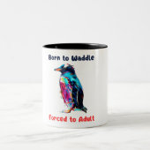 Pinguin Zweifarbige Tasse (Mittel)