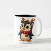 Pinguin Zweifarbige Tasse (VorderseiteRechts)