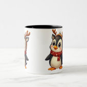 Pinguin Zweifarbige Tasse (Mittel)