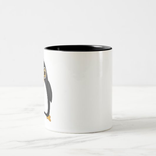 Pinguin Zweifarbige Tasse (Mittel)
