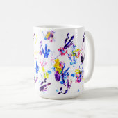 Pinguinabdrücke Kaffeetasse (VorderseiteRechts)