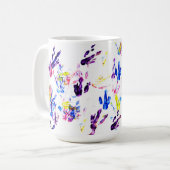 Pinguinabdrücke Kaffeetasse (Vorderseite Links)