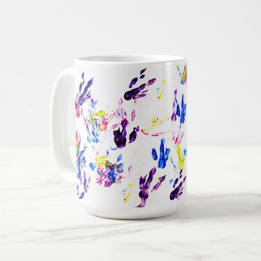 Pinguinabdrücke Kaffeetasse (Vorderseite Links)