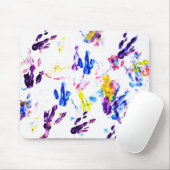 Pinguinabdrücke Mousepad (Mit Mouse)