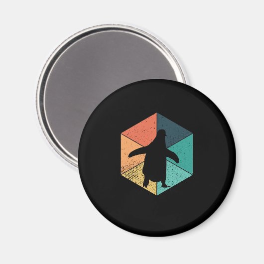 Pinguinbunt Magnet (Vorderseite/Rückseite)