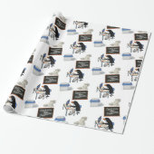 Pinguinbüro Geschenkpapier (Ungerollt)