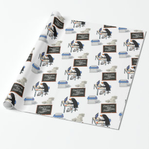 Pinguinbüro Geschenkpapier