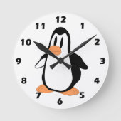 Pinguindesign Runde Wanduhr (Vorderseite)