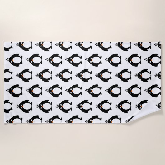 Pinguindesign Strandtuch (Vorderseite)