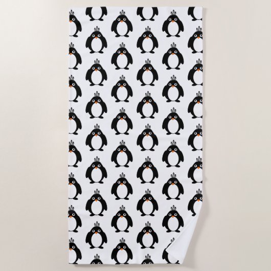 Pinguindesign Strandtuch (Vorderseite)