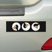 Pinguindrehungen in den Kreisen Autoaufkleber (Auf Auto)
