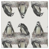 Pinguine Abstraktes Gewebe Stoff (Nahaufnahme)
