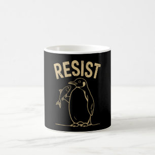 Pinguine Aktivismus Protest Vintage widerstehen Kaffeetasse