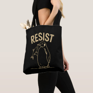 Pinguine Aktivismus Protest Vintage widerstehen Tasche