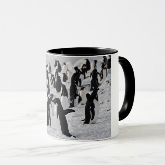 Pinguine am Spiel Tasse (VorderseiteRechts)