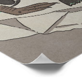Pinguine am Wasser Poster (Ecke)