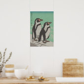Pinguine am Wasser Poster (Küche)