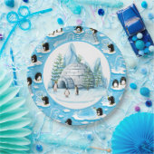 Pinguine an der Play Paper Plate Pappteller (Party)