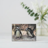 Pinguine ATC Visitenkarte (Stehend Vorderseite)