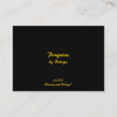 Pinguine ATC Visitenkarte (Rückseite)