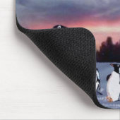 Pinguine auf Eis Mousepad (Ecke)