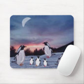 Pinguine auf Eis Mousepad (Mit Mouse)