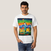 Pinguine auf Eisschollen T-Shirt (Vorne ganz)