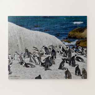 Pinguine auf Flussstein-Bucht Puzzle