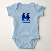 Pinguine Baby Strampler (Vorderseite)