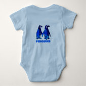 Pinguine Baby Strampler (Rückseite)