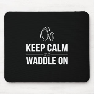 Pinguine Behielt Ruhe und Gaddel auf Mousepad