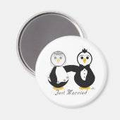 Pinguine bekommen nur verheiratet magnet (Vorderseite/Rückseite)