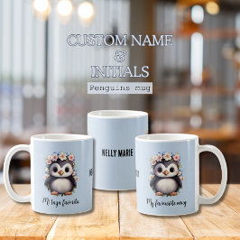 Pinguine Bilingual Mi Taza Favorita Spanisch Blue Kaffeetasse