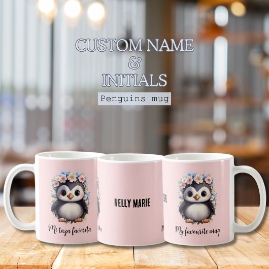Pinguine Bilingual Mi Taza Favorita Spanisches Ros Kaffeetasse