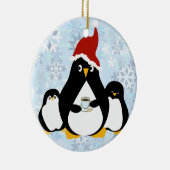 Pinguine brauchen auch Breaks Keramik Ornament (Rechts)