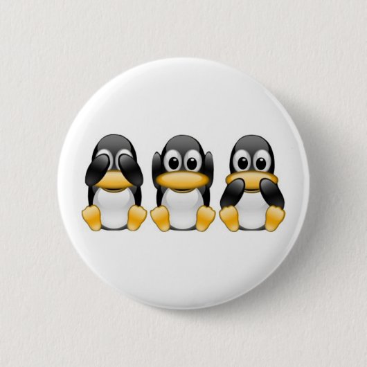 Pinguine Button (Vorderseite)