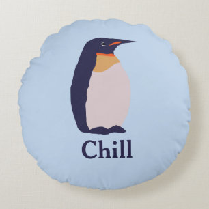Pinguine, chill rundes kissen