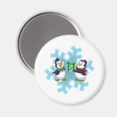 Pinguine "Cooles Weihnachten" Magnet (Vorderseite/Rückseite)