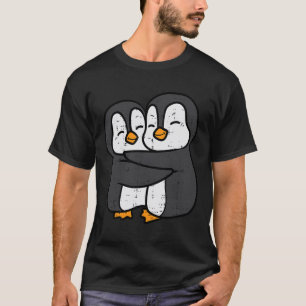 Pinguine Couple Hug Niedlich Männer Jungen Mädchen T-Shirt
