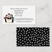 Pinguine Couple-Karten Begleitkarte (Vorne/Hinten)