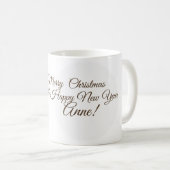 Pinguine Custom Naame Holiday Tasse (VorderseiteRechts)