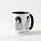 Pinguine Custom Niedlich Tasse (VorderseiteRechts)