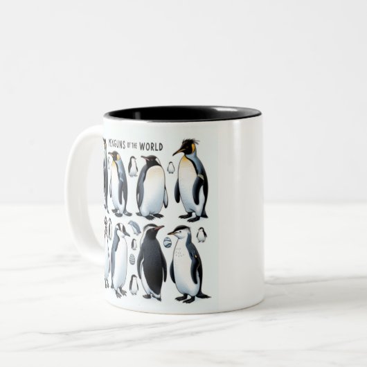 Pinguine der Tasse der Welt, Niedliche Pinguin-Kaf (Vorderseite Links)