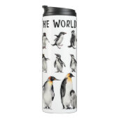 Pinguine der Welt Thermosbecher (Nach rechts gedreht)
